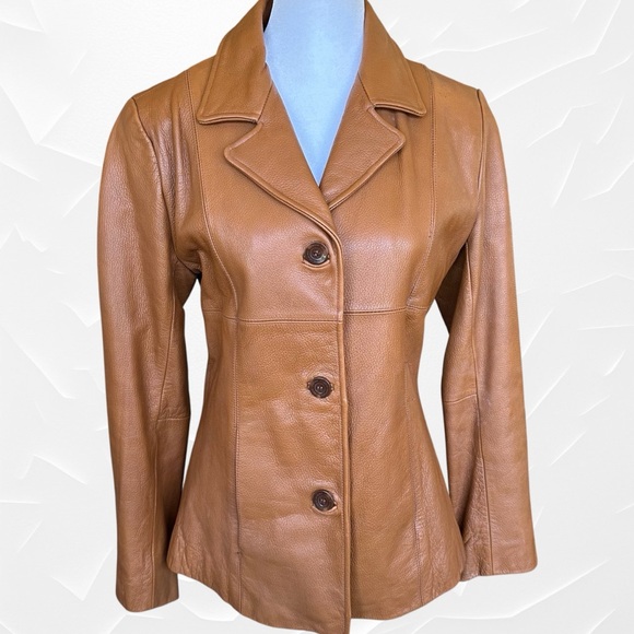 Wilsons Leather Jackets & Blazers - Vtg Wilsons Pebbled Leather Women's Jacket Size Small